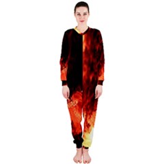 Fire Log Heat Texture Onepiece Jumpsuit (ladies) 