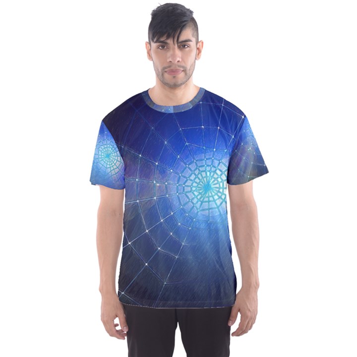 Network Cobweb Networking Bill Men s Sports Mesh Tee