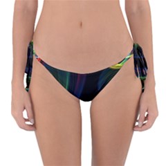 Abstract Rainbow Twirls Reversible Bikini Bottom