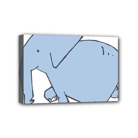 Illustrain Elephant Animals Mini Canvas 6  X 4  by Mariart