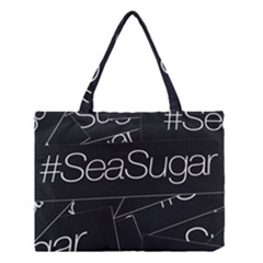 Sea Sugar Line Black Medium Tote Bag