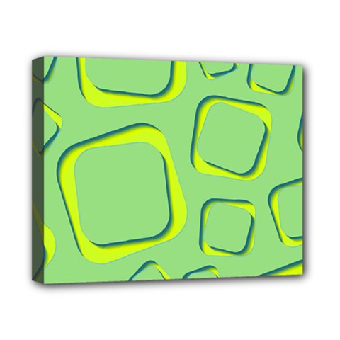 Shapes Green Lime Abstract Wallpaper Canvas 10  X 8  by Mariart