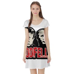 Goodfellas Putin And Trump Short Sleeve Skater Dress by Valentinaart