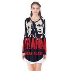 Make Tyranny Great Again Flare Dress by Valentinaart