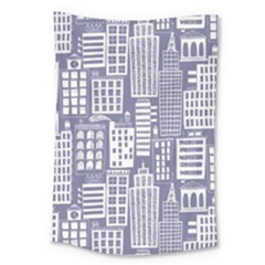 Building Citi Town Cityscape Large Tapestry