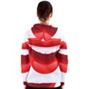 Smile Lips Transparent Red Sexy Women s Zipper Hoodie View2