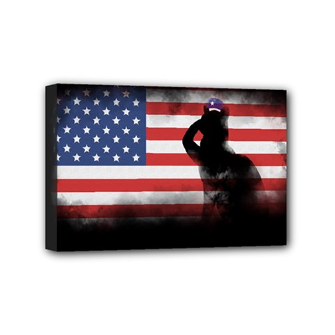 Honor Our Heroes On Memorial Day Mini Canvas 6  X 4  by Catifornia