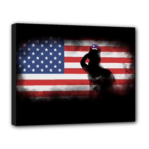 Honor Our Heroes On Memorial Day Canvas 14  X 11  by Catifornia