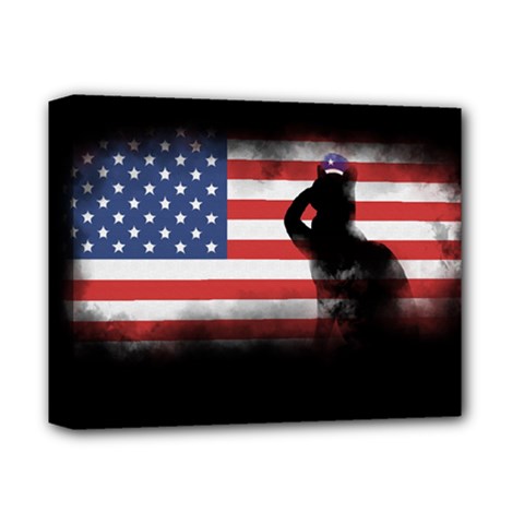 Honor Our Heroes On Memorial Day Deluxe Canvas 14  X 11  by Catifornia