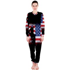 Honor Our Heroes On Memorial Day Onepiece Jumpsuit (ladies)  by Catifornia