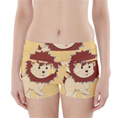 Happy Cartoon Baby Lion Boyleg Bikini Wrap Bottoms by Catifornia