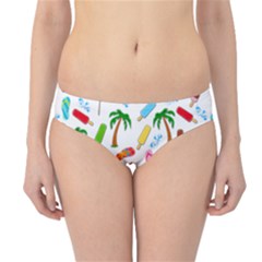 Beach Pattern Hipster Bikini Bottoms by Valentinaart