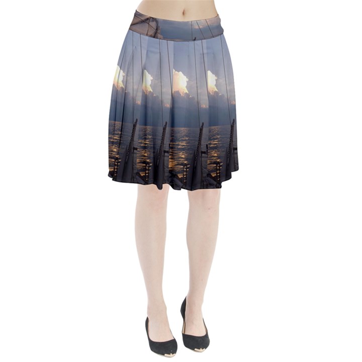 Sailing Into The Storm Pleated Skirt