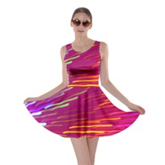 Zoom Colour Motion Blurred Zoom Background With Ray Of Light Hurtling Towards The Viewer Skater Dress by Mariart