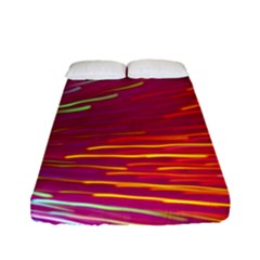 Zoom Colour Motion Blurred Zoom Background With Ray Of Light Hurtling Towards The Viewer Fitted Sheet (full/ Double Size) by Mariart