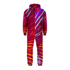 Zoom Colour Motion Blurred Zoom Background With Ray Of Light Hurtling Towards The Viewer Hooded Jumpsuit (kids) by Mariart