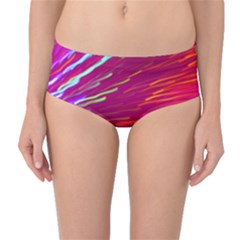 Zoom Colour Motion Blurred Zoom Background With Ray Of Light Hurtling Towards The Viewer Mid-waist Bikini Bottoms by Mariart