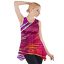 Zoom Colour Motion Blurred Zoom Background With Ray Of Light Hurtling Towards The Viewer Side Drop Tank Tunic View1