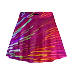 Zoom Colour Motion Blurred Zoom Background With Ray Of Light Hurtling Towards The Viewer Mini Flare Skirt by Mariart