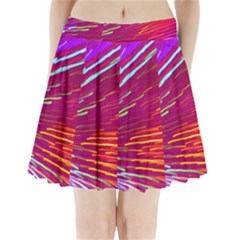 Zoom Colour Motion Blurred Zoom Background With Ray Of Light Hurtling Towards The Viewer Pleated Mini Skirt by Mariart