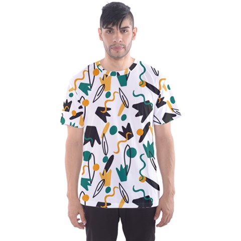 Flowers Duck Legs Line Men s Sports Mesh Tee by Mariart