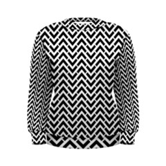 Funky Chevron Stripes Triangles Women s Sweatshirt by Mariart