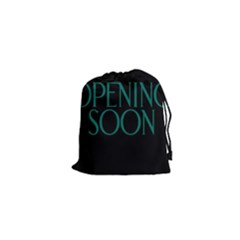 Opening Soon Sign Drawstring Pouches (xs)  by Mariart