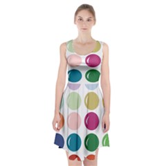 Brights Pastels Bubble Balloon Color Rainbow Racerback Midi Dress by Mariart