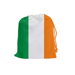 Ireland Flag Drawstring Bag by Colorfulart23