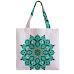 Ornate mandala Zipper Grocery Tote Bag