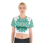 Ornate mandala Cotton Crop Top