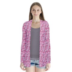 Abstract Pink Squares Cardigans by BangZart