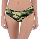 Camouflage Camo Pattern Reversible Classic Bikini Bottoms