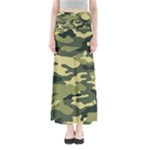 Camouflage Camo Pattern Full Length Maxi Skirt