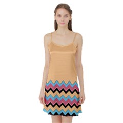 Chevrons Patterns Colorful Stripes Satin Night Slip by BangZart