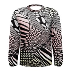 Abstract Fauna Pattern When Zebra And Giraffe Melt Together Men s Long Sleeve Tee by BangZart