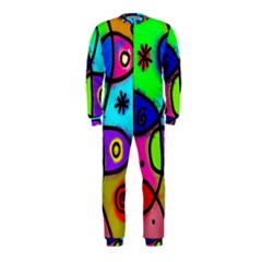 Digitally Painted Colourful Abstract Whimsical Shape Pattern Onepiece Jumpsuit (kids) by BangZart