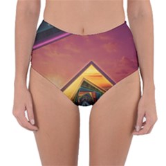 The Rainbow Bridge Of A Thousand Fractal Colors Reversible High-waist Bikini Bottoms by jayaprime