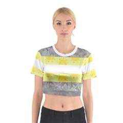 Nonbinary Flag Cotton Crop Top by AnarchistTransPride