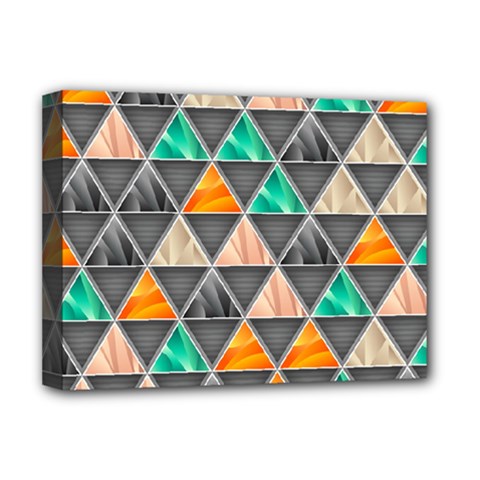 Abstract Geometric Triangle Shape Deluxe Canvas 16  X 12   by BangZart