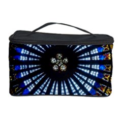 Stained Glass Rose Window In France s Strasbourg Cathedral Cosmetic Storage Case by BangZart