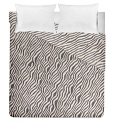 Zebra Pattern Animal Print Duvet Cover Double Side (queen Size) by paulaoliveiradesign