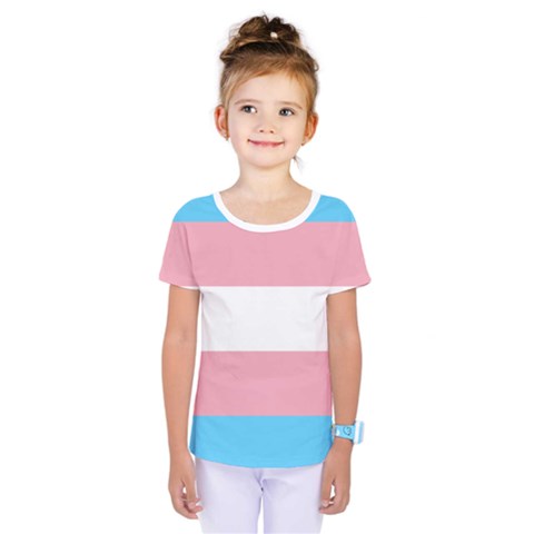 Trans Pride Kids  One Piece Tee by Crayonlord