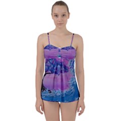 Rising To Touch You Babydoll Tankini Set by Dimkad