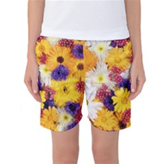 Colorful Flowers Pattern Women s Basketball Shorts by BangZart