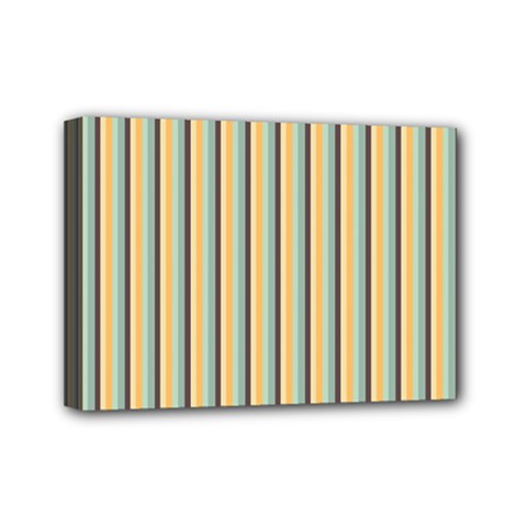 Elegant Stripes Mini Canvas 7  X 5  by Colorfulart23