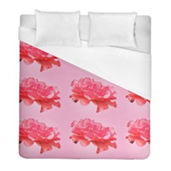 Pink Floral Pattern Duvet Cover (full/ Double Size) by paulaoliveiradesign