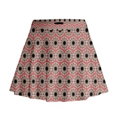 Black Stars Pattern Mini Flare Skirt by linceazul