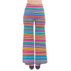 Colorful Horizontal Lines Background Pants by TastefulDesigns