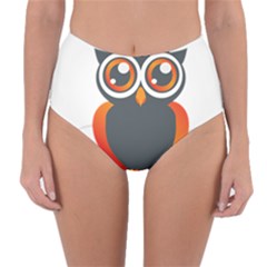 Owl Logo Reversible High-waist Bikini Bottoms